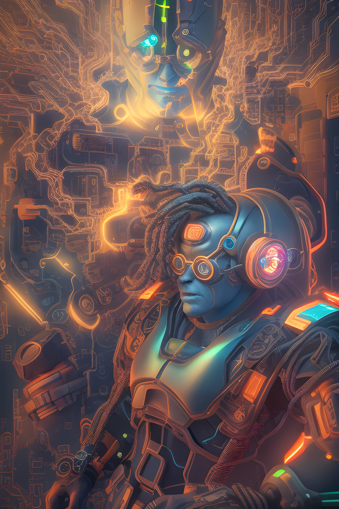 Radiant Reveries: Immersed in the Neon&nbsp;Tapestry